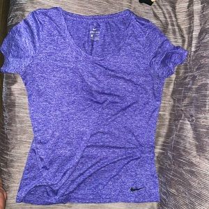 Nike Dry fit women’s t-shirt in purple, size large